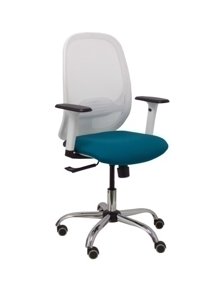 SILLA PIQUERAS Y CRESPO CILANCO BLANCA USO INTENSIVO BRAZOS REGULABLES MECANISMO SINCRO CON REGULADOR DE TENSION REFUERZO LUMBAR
