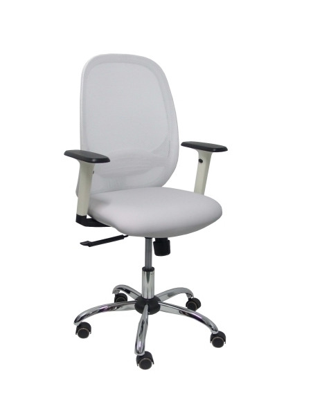 SILLA PIQUERAS Y CRESPO CILANCO BLANCA USO INTENSIVO BRAZOS REGULABLES MECANISMO SINCRO CON REGULADOR DE TENSION REFUERZO LUMBAR