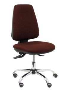 SILLA PIQUERAS Y CRESPO ELCHE MECANISMO ASINCRO REGULABLE EN ALTURA BASE CROMADA RUEDAS PARQUE ASIENTO Y RESPALDO REFORZADOS CON