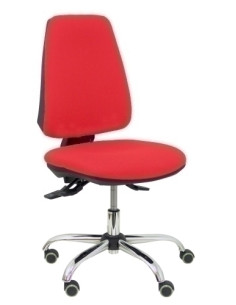 SILLA PIQUERAS Y CRESPO ELCHE MECANISMO ASINCRO REGULABLE EN ALTURA BASE CROMADA RUEDAS PARQUE ASIENTO Y RESPALDO REFORZADOS CON