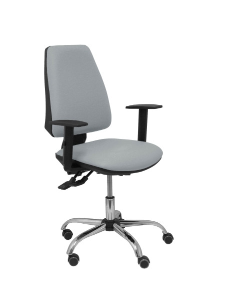 SILLA PIQUERAS Y CRESPO ELCHE S 24 HORAS BRAZOS REGULABLES MECANISMO ASINCRO REGULABLE EN ALTURA BASE CROMADA RUEDAS PARQUET ASI