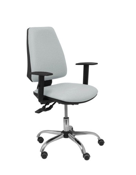 SILLA PIQUERAS Y CRESPO ELCHE S 24 HORAS BRAZOS REGULABLES MECANISMO ASINCRO REGULABLE EN ALTURA BASE CROMADA RUEDAS PARQUET ASI