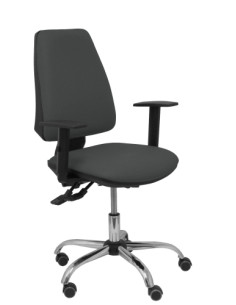 SILLA PIQUERAS Y CRESPO ELCHE S 24 HORAS BRAZOS REGULABLES MECANISMO ASINCRO REGULABLE EN ALTURA BASE CROMADA RUEDAS PARQUET ASI