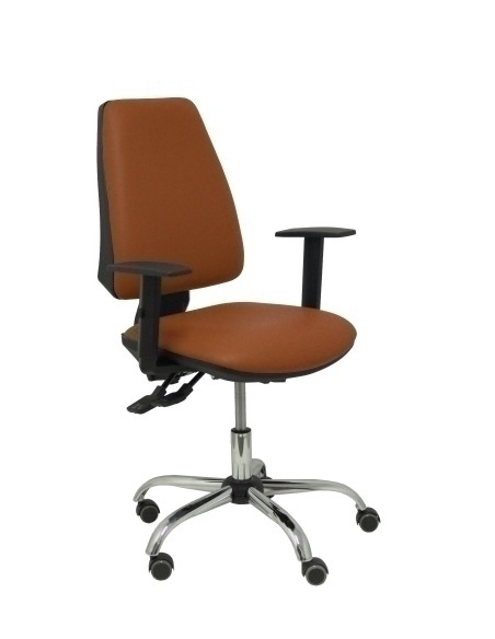 SILLA PIQUERAS Y CRESPO ELCHE S 24 HORAS BRAZOS REGULABLES MECANISMO ASINCRO REGULABLE EN ALTURA BASE CROMADA RUEDAS PARQUET ASI