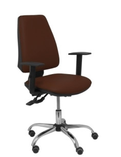 SILLA PIQUERAS Y CRESPO ELCHE S 24 HORAS BRAZOS REGULABLES MECANISMO ASINCRO REGULABLE EN ALTURA BASE CROMADA RUEDAS PARQUET ASI