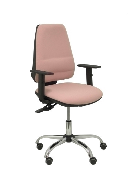 SILLA PIQUERAS Y CRESPO ELCHE S 24 HORAS BRAZOS REGULABLES MECANISMO ASINCRO REGULABLE EN ALTURA REFUERZO LUMBAR BASE CROMADA RU