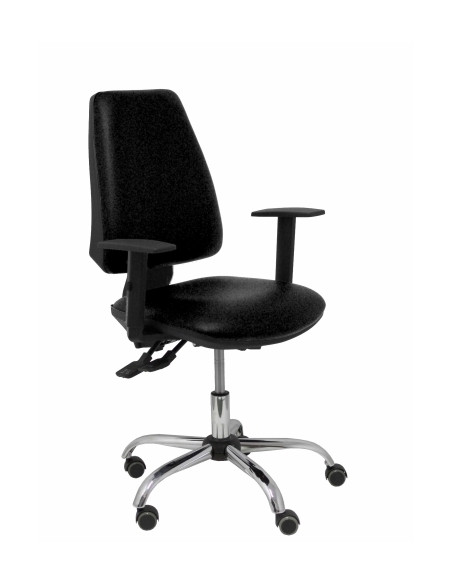 SILLA PIQUERAS Y CRESPO ELCHE S 24 HORAS BRAZOS REGULABLES MECANISMO ASINCRO REGULABLE EN ALTURA REFUERZO LUMBAR BASE CROMADA RU
