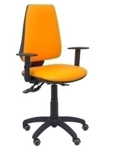 SILLA PIQUERAS Y CRESPO ELCHE S BRAZOS REGULABLES MECANISMO ASINCRO REGULABLE EN ALTURA RUEDAS PARQUET ASIENTO Y RESPALDO TAPIZA