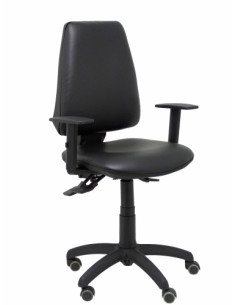 SILLA PIQUERAS Y CRESPO ELCHE S BRAZOS REGULABLES MECANISMO ASINCRO REGULABLE EN ALTURA RUEDAS PARQUET ASIENTO Y RESPALDO TAPIZA