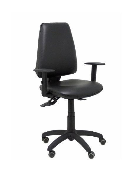 SILLA PIQUERAS Y CRESPO ELCHE S BRAZOS REGULABLES MECANISMO ASINCRO REGULABLE EN ALTURA RUEDAS PARQUET ASIENTO Y RESPALDO TAPIZA