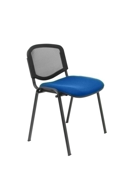 SILLA PIQUERAS Y CRESPO GARABALLA CONFIDENTE ERGONOMICA APILABLE SOPORTA HASTA 120 kg ESTRUCTURA Y RESPALDO MALLA en NEGRO ASIEN