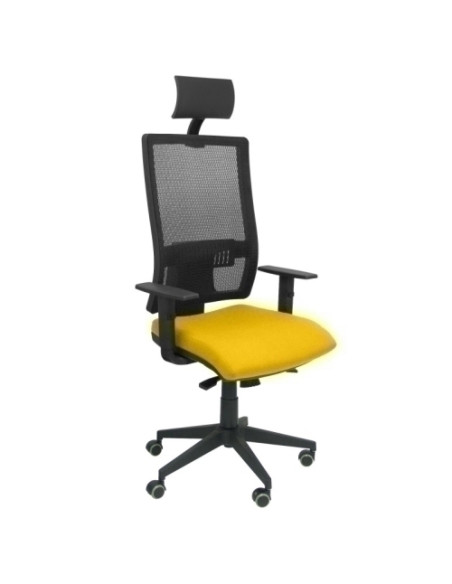 SILLA PIQUERAS Y CRESPO HORNA BRAZOS REGULABLES CABECERO INCLUIDO MECANISMO SINCRO APOYO LUMBAR RESPALDO MALLA TRANSPIRABLE Y AS