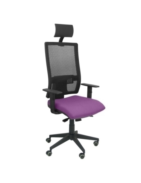 SILLA PIQUERAS Y CRESPO HORNA BRAZOS REGULABLES CABECERO INCLUIDO MECANISMO SINCRO APOYO LUMBAR RESPALDO MALLA TRANSPIRABLE Y AS