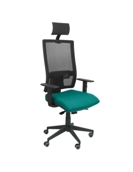 SILLA PIQUERAS Y CRESPO HORNA BRAZOS REGULABLES CABECERO INCLUIDO MECANISMO SINCRO APOYO LUMBAR RESPALDO MALLA TRANSPIRABLE Y AS