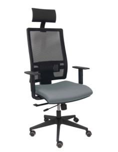 SILLA PIQUERAS Y CRESPO HORNA BRAZOS REGULABLES CABECERO INCLUIDO MECANISMO TRASLACK APOYO LUMBAR RESPALDO MALLA TRANSPIRABLE Y 