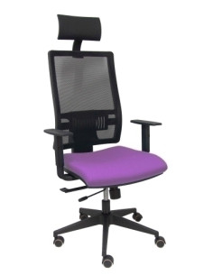 SILLA PIQUERAS Y CRESPO HORNA BRAZOS REGULABLES CABECERO INCLUIDO MECANISMO TRASLACK APOYO LUMBAR RESPALDO MALLA TRANSPIRABLE Y 