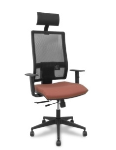 SILLA PIQUERAS Y CRESPO HORNA BRAZOS REGULABLES CABECERO INCLUIDO MECANISMO TRASLACK APOYO LUMBAR RESPALDO MALLA TRANSPIRABLE Y 