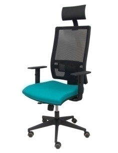 SILLA PIQUERAS Y CRESPO HORNA BRAZOS REGULABLES CABECERO INCLUIDO MECANISMO TRASLACK APOYO LUMBAR RESPALDO MALLA TRANSPIRABLE Y 