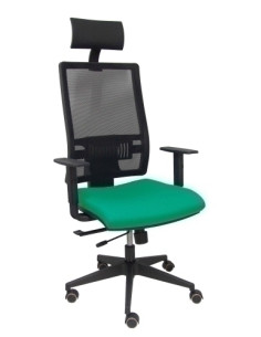 SILLA PIQUERAS Y CRESPO HORNA BRAZOS REGULABLES CABECERO INCLUIDO MECANISMO TRASLACK APOYO LUMBAR RESPALDO MALLA TRANSPIRABLE Y 