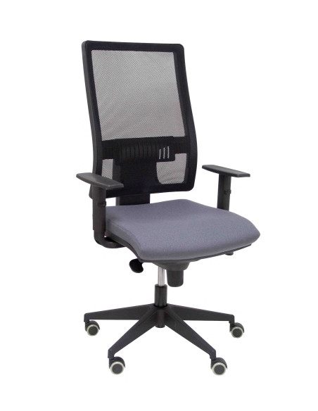 SILLA PIQUERAS Y CRESPO HORNA BRAZOS REGULABLES MECANISMO SINCRO ALTURA Y APOYO LUMBAR REGULABLE RUEDA PARQUET RESPALDO MALLA NE