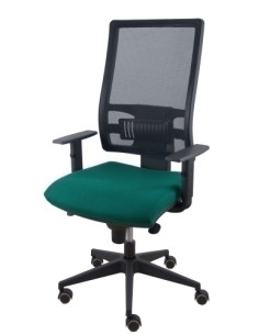 SILLA PIQUERAS Y CRESPO HORNA BRAZOS REGULABLES MECANISMO SINCRO ALTURA Y APOYO LUMBAR REGULABLE RUEDA PARQUET RESPALDO MALLA NE