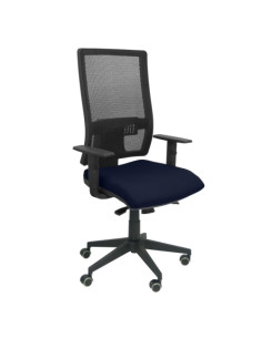 SILLA PIQUERAS Y CRESPO HORNA BRAZOS REGULABLES MECANISMO SINCRO APOYO LUMBAR RESPALDO MALLA TRANSPIRABLE Y ASIENTO TAPIZADO BAL