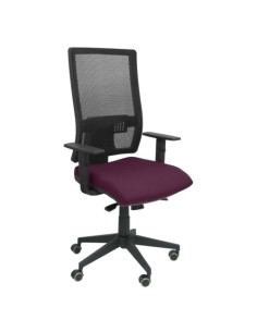 SILLA PIQUERAS Y CRESPO HORNA BRAZOS REGULABLES MECANISMO SINCRO APOYO LUMBAR RESPALDO MALLA TRANSPIRABLE Y ASIENTO TAPIZADO BAL