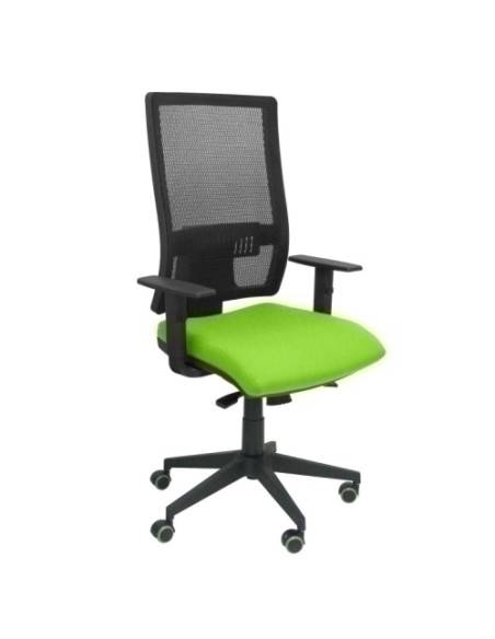 SILLA PIQUERAS Y CRESPO HORNA BRAZOS REGULABLES MECANISMO SINCRO APOYO LUMBAR RESPALDO MALLA TRANSPIRABLE Y ASIENTO TAPIZADO BAL