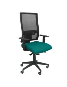 SILLA PIQUERAS Y CRESPO HORNA BRAZOS REGULABLES MECANISMO SINCRO APOYO LUMBAR RESPALDO MALLA TRANSPIRABLE Y ASIENTO TAPIZADO BAL