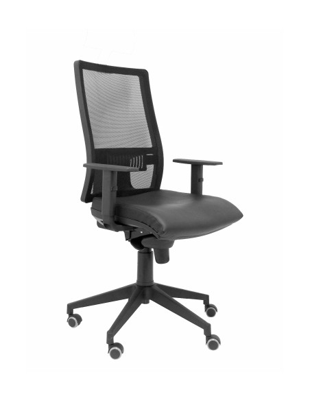 SILLA PIQUERAS Y CRESPO HORNA BRAZOS REGULABLES MECANISMO SINCRO APOYO LUMBAR RESPALDO MALLA TRANSPIRABLE Y ASIENTO TAPIZADO SIM
