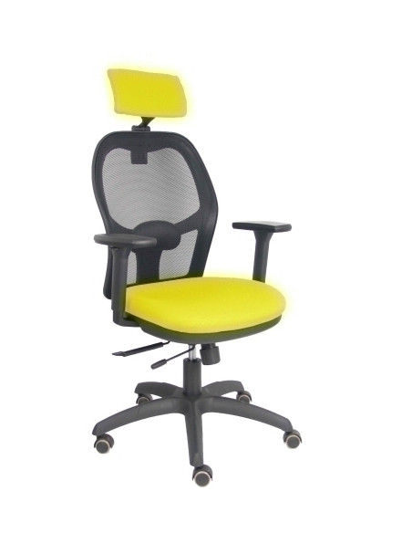 SILLA PIQUERAS Y CRESPO JORQUERA BRAZOS 3D Y CABECERO REGULABLES MECANISMO SINCRO CON TRASLACK RUEDAS PARQUET RESPALDO DE MALLA 