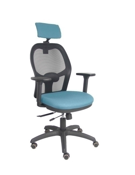 SILLA PIQUERAS Y CRESPO JORQUERA BRAZOS 3D Y CABECERO REGULABLES MECANISMO SINCRO CON TRASLACK RUEDAS PARQUET RESPALDO DE MALLA 