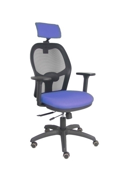 SILLA PIQUERAS Y CRESPO JORQUERA BRAZOS 3D Y CABECERO REGULABLES MECANISMO SINCRO CON TRASLACK RUEDAS PARQUET RESPALDO DE MALLA 