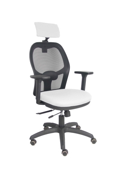 SILLA PIQUERAS Y CRESPO JORQUERA BRAZOS 3D Y CABECERO REGULABLES MECANISMO SINCRO CON TRASLACK RUEDAS PARQUET RESPALDO DE MALLA 