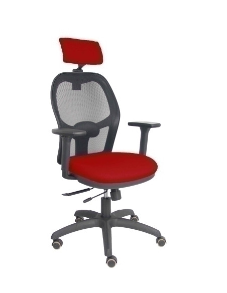 SILLA PIQUERAS Y CRESPO JORQUERA BRAZOS 3D Y CABECERO REGULABLES MECANISMO SINCRO CON TRASLACK RUEDAS PARQUET RESPALDO DE MALLA 
