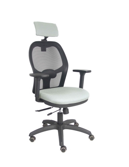 SILLA PIQUERAS Y CRESPO JORQUERA BRAZOS 3D Y CABECERO REGULABLES MECANISMO SINCRO CON TRASLACK RUEDAS PARQUET RESPALDO DE MALLA 