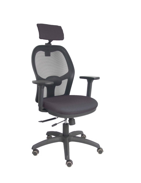 SILLA PIQUERAS Y CRESPO JORQUERA BRAZOS 3D Y CABECERO REGULABLES MECANISMO SINCRO CON TRASLACK RUEDAS PARQUET RESPALDO DE MALLA 