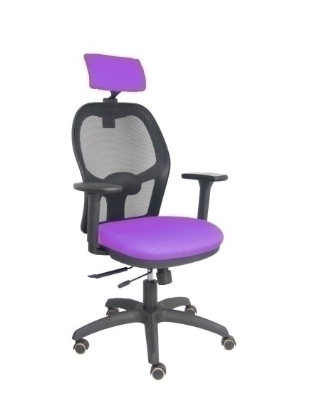 SILLA PIQUERAS Y CRESPO JORQUERA BRAZOS 3D Y CABECERO REGULABLES MECANISMO SINCRO CON TRASLACK RUEDAS PARQUET RESPALDO DE MALLA 