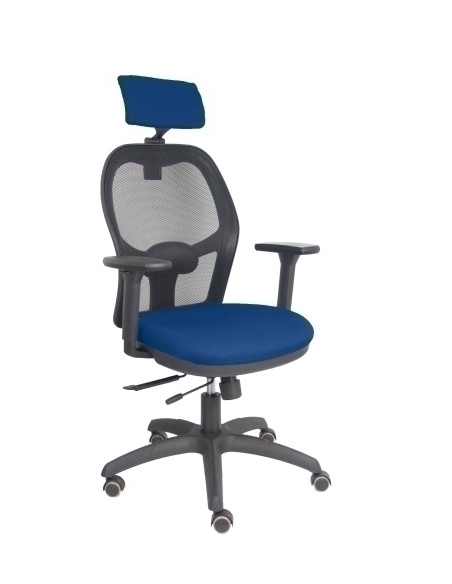 SILLA PIQUERAS Y CRESPO JORQUERA BRAZOS 3D Y CABECERO REGULABLES MECANISMO SINCRO CON TRASLACK RUEDAS PARQUET RESPALDO DE MALLA 