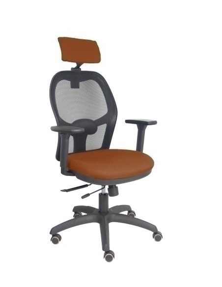 SILLA PIQUERAS Y CRESPO JORQUERA BRAZOS 3D Y CABECERO REGULABLES MECANISMO SINCRO CON TRASLACK RUEDAS PARQUET RESPALDO DE MALLA 