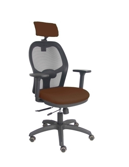 SILLA PIQUERAS Y CRESPO JORQUERA BRAZOS 3D Y CABECERO REGULABLES MECANISMO SINCRO CON TRASLACK RUEDAS PARQUET RESPALDO DE MALLA 
