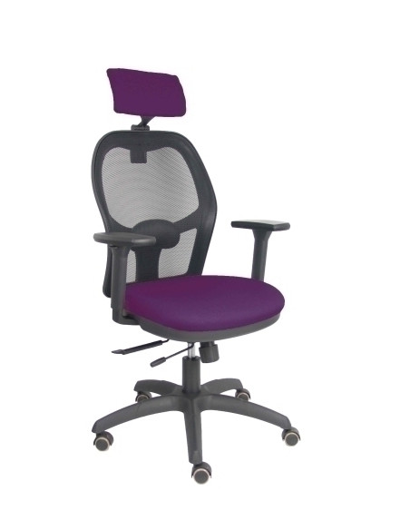 SILLA PIQUERAS Y CRESPO JORQUERA BRAZOS 3D Y CABECERO REGULABLES MECANISMO SINCRO CON TRASLACK RUEDAS PARQUET RESPALDO DE MALLA 