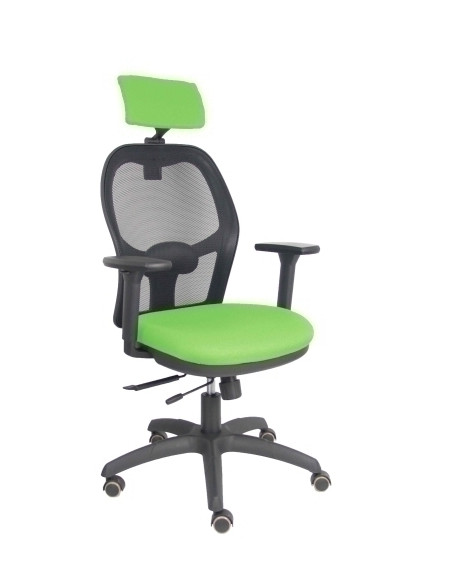 SILLA PIQUERAS Y CRESPO JORQUERA BRAZOS 3D Y CABECERO REGULABLES MECANISMO SINCRO CON TRASLACK RUEDAS PARQUET RESPALDO DE MALLA 