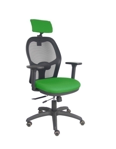 SILLA PIQUERAS Y CRESPO JORQUERA BRAZOS 3D Y CABECERO REGULABLES MECANISMO SINCRO CON TRASLACK RUEDAS PARQUET RESPALDO DE MALLA 