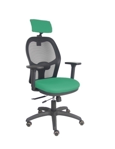 SILLA PIQUERAS Y CRESPO JORQUERA BRAZOS 3D Y CABECERO REGULABLES MECANISMO SINCRO CON TRASLACK RUEDAS PARQUET RESPALDO DE MALLA 