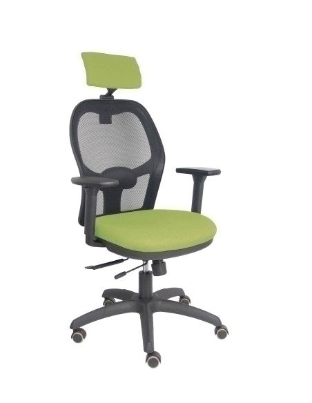SILLA PIQUERAS Y CRESPO JORQUERA BRAZOS 3D Y CABECERO REGULABLES MECANISMO SINCRO CON TRASLACK RUEDAS PARQUET RESPALDO DE MALLA 