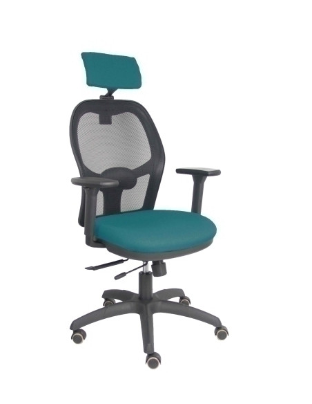 SILLA PIQUERAS Y CRESPO JORQUERA BRAZOS 3D Y CABECERO REGULABLES MECANISMO SINCRO CON TRASLACK RUEDAS PARQUET RESPALDO DE MALLA 