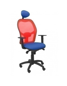 SILLA PIQUERAS Y CRESPO JORQUERA BRAZOS REGULABLES CABECERO FIJO MECANISMO SINCRO CON REGULADOR DE TENSION RESPALDO DE MALLA ROJ