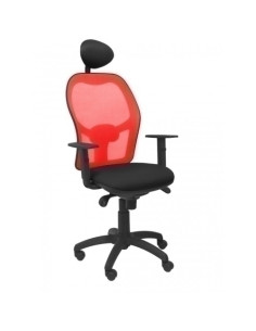 SILLA PIQUERAS Y CRESPO JORQUERA BRAZOS REGULABLES CABECERO FIJO MECANISMO SINCRO CON REGULADOR DE TENSION RESPALDO DE MALLA ROJ