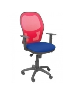 SILLA PIQUERAS Y CRESPO JORQUERA BRAZOS REGULABLES MECANISMO SINCRO CON REGULADOR DE TENSION RESPALDO DE MALLA ROJA Y ASIENTO TA